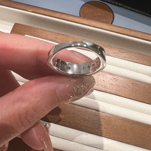 Brand New Moissanite Asscher Cut 2CT Ring 18K White Gold Plated Sterling Silver - Picture 14 of 16